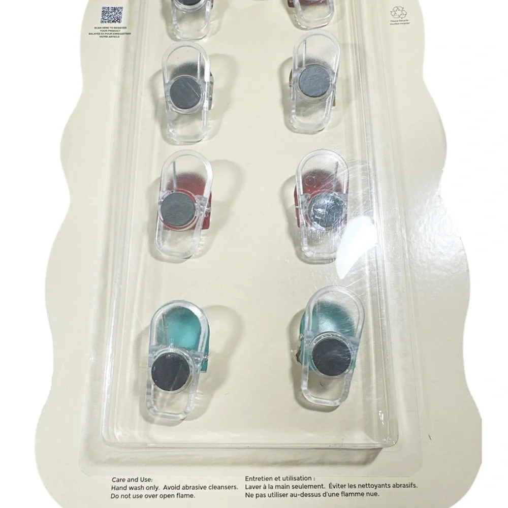 CWC SARDINE Fish-Themed Bag Clips Set/8 with Magnetic Back - Picture 6 of 6